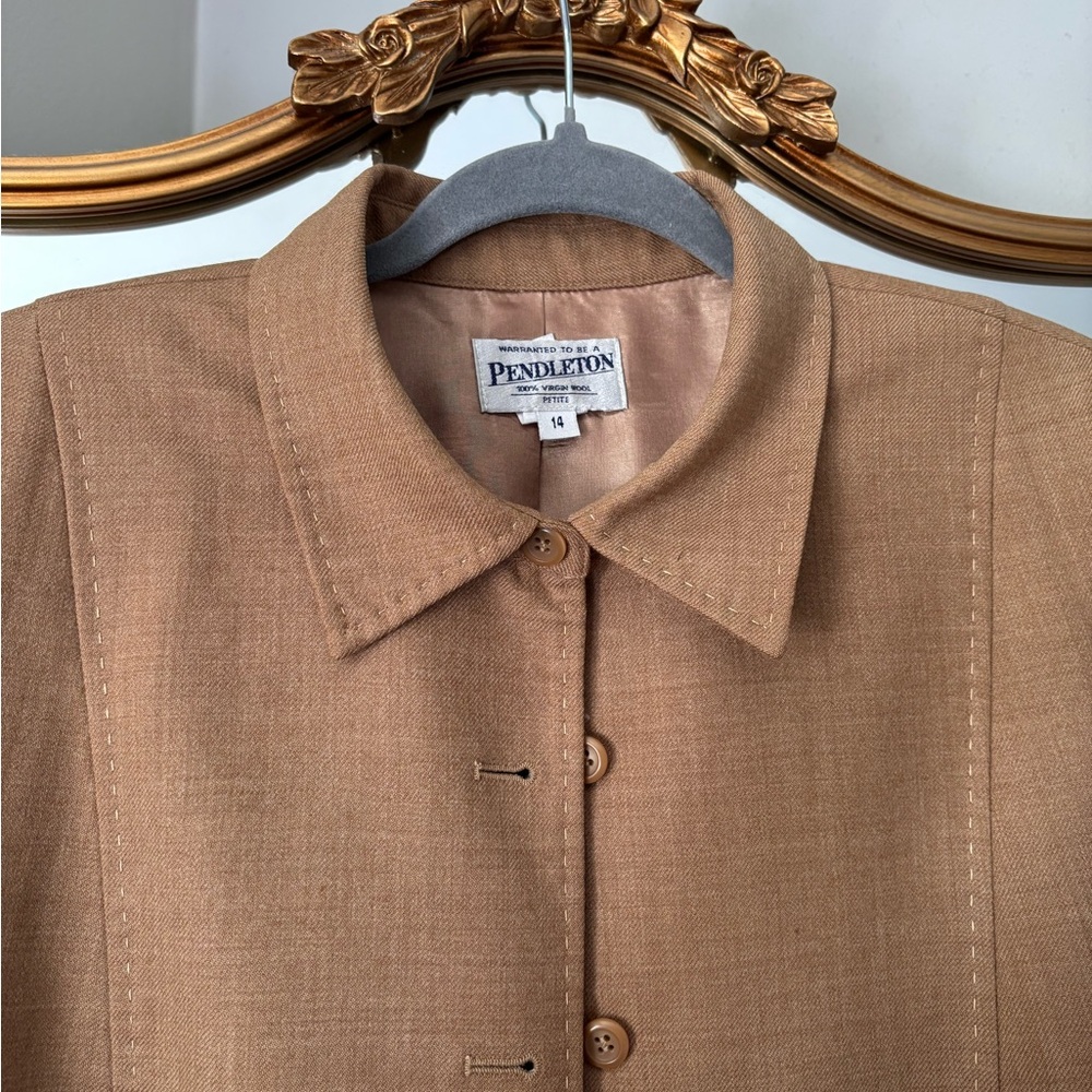 Pendleton Women's Brown Wool Blazer - image 3